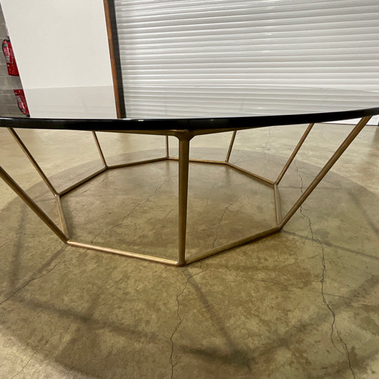 Octagonal Base Custom Coffee Table by Daniel Barbera