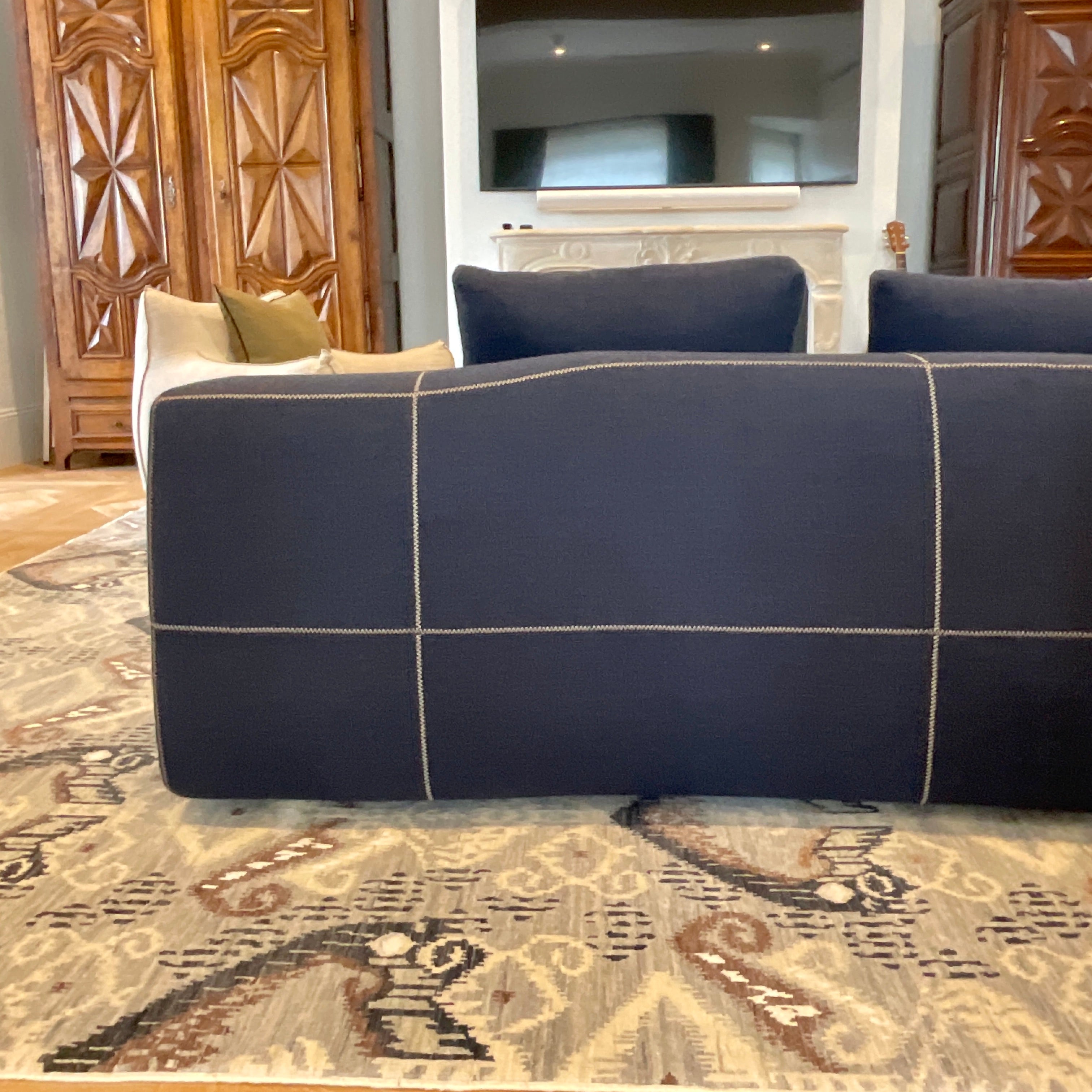 B&B Italia Bend Sofa by Patricia Urquiola Midnight Blue | HFOC