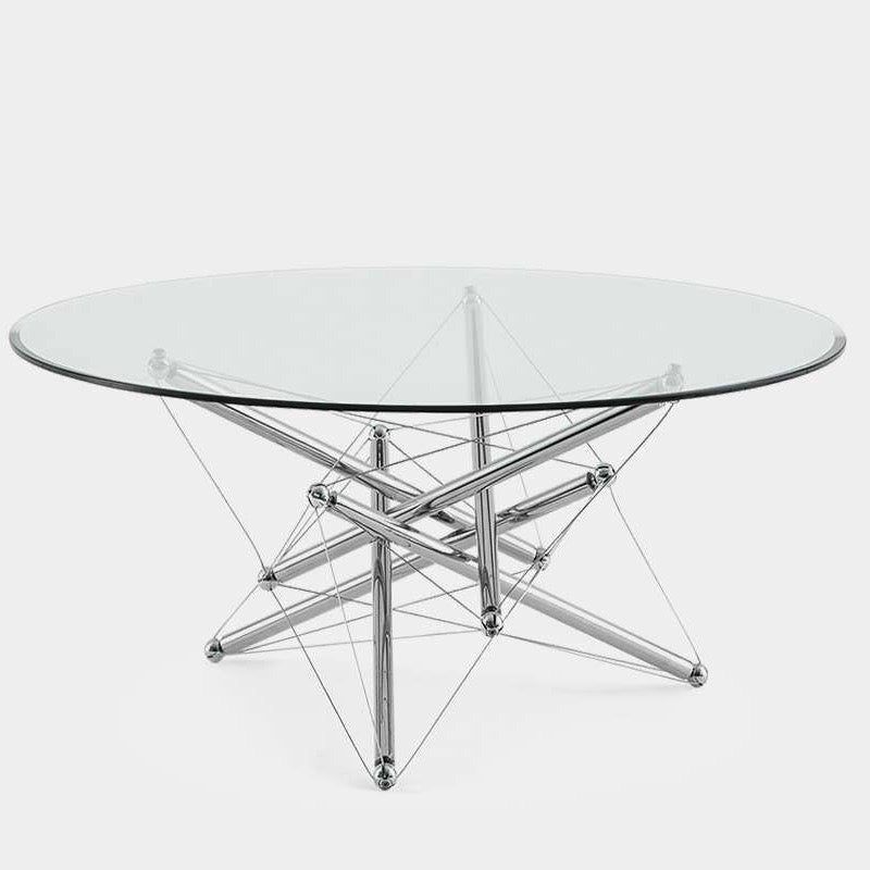 Cassina 713/714 Table by Theodore Waddell Glass & Chrome | HFOC