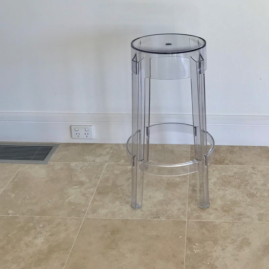 Ghost Stool - Transparent Crystal by Philippe Starck Kartell (4 Available)