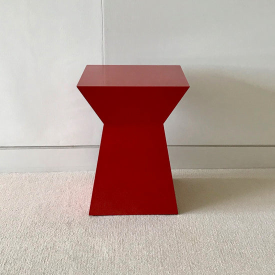 Red Lacquer Side Table by Poliform (2 available)