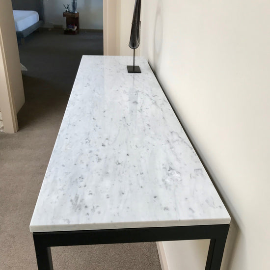 New York Marble Top Console by MCM House