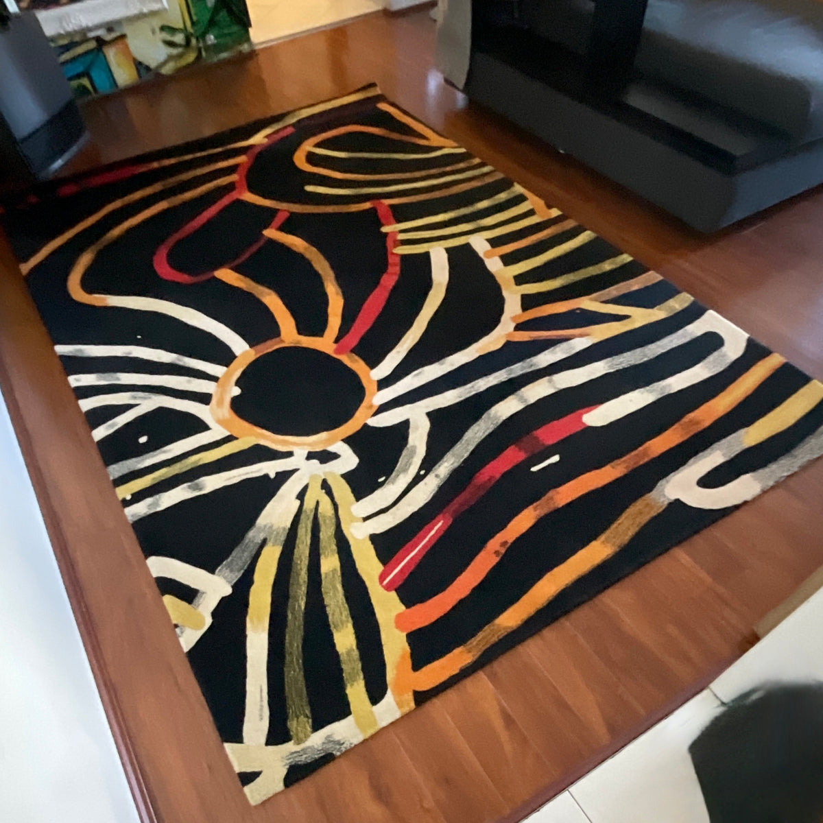 Camp Fire Area Rug by Minnie Pwerle for Designer Rugs Home Furniture