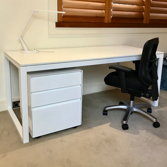 SD Desk with Three Drawer Unit by Aero Designs