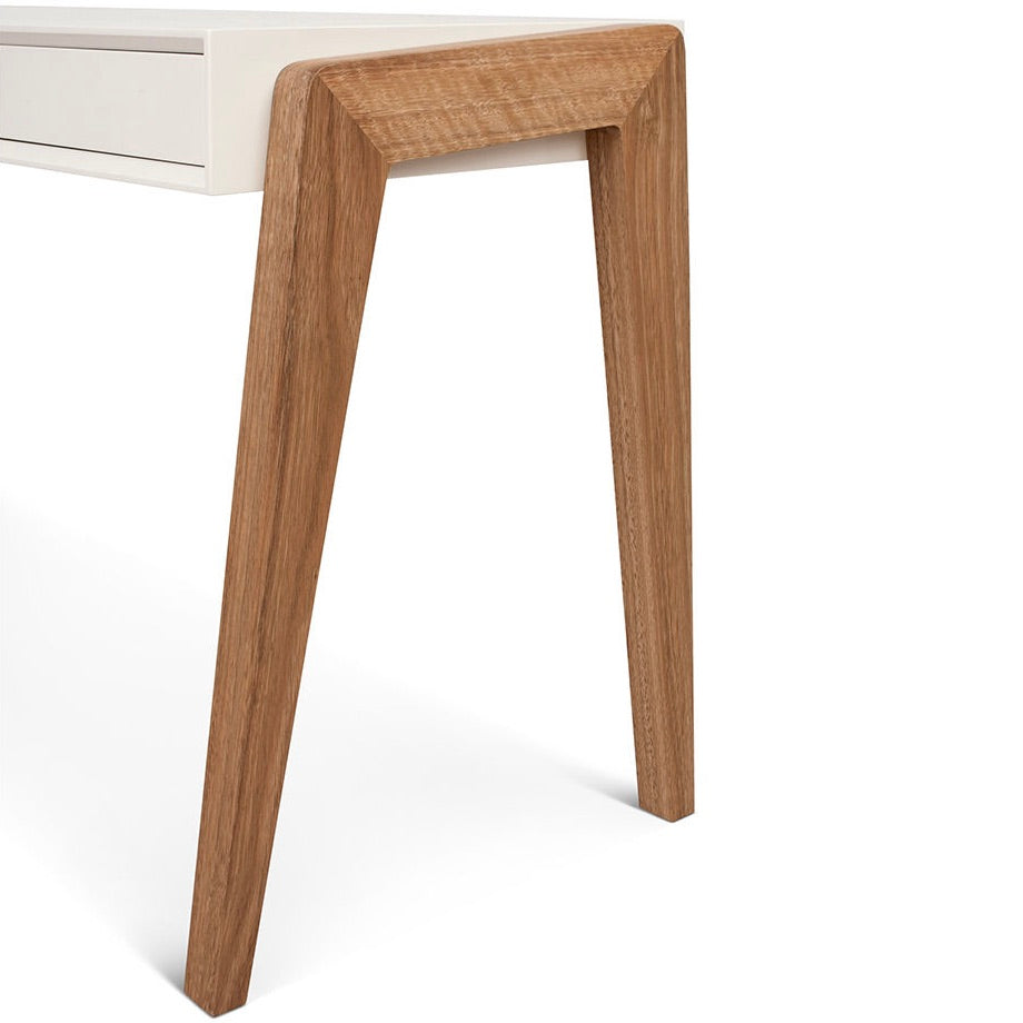 Altone Archie Console White Lacquer & Timber | HFOC – Home Furniture on ...