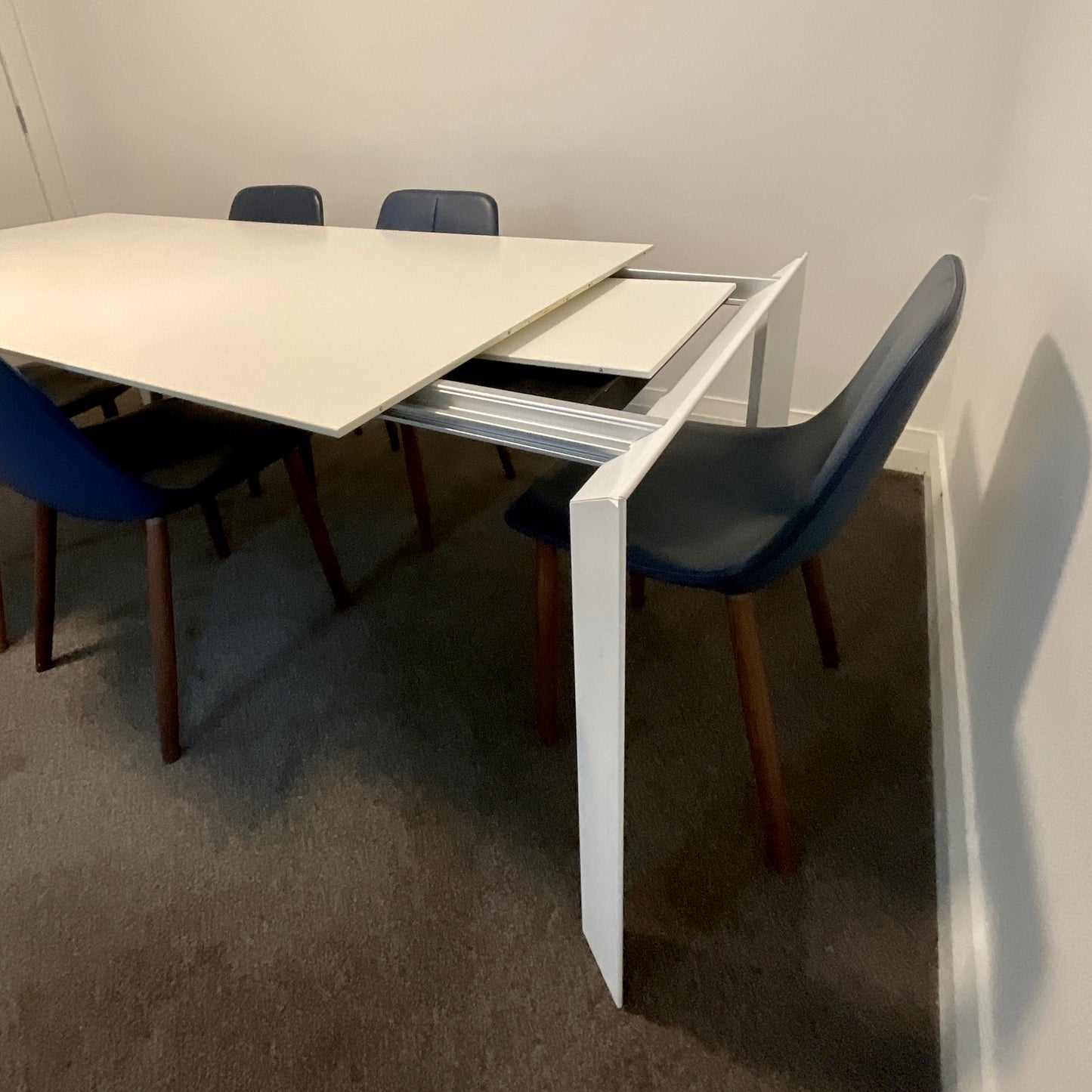 Nori Extension Dining Table by Bartoli Design for Kristalia