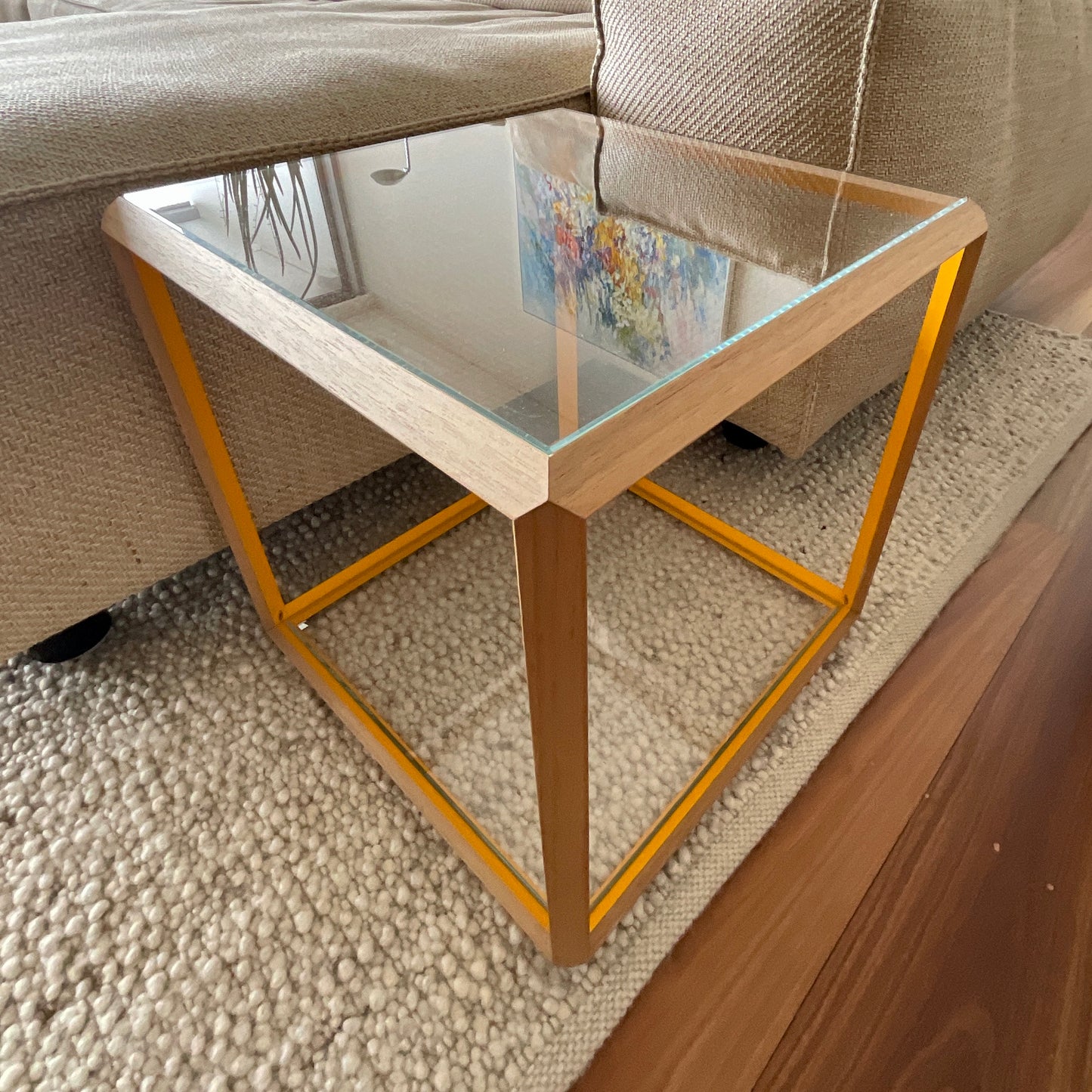 45° Tavolino Side Table by Ron Gilad for Molteni & Co (2 available)