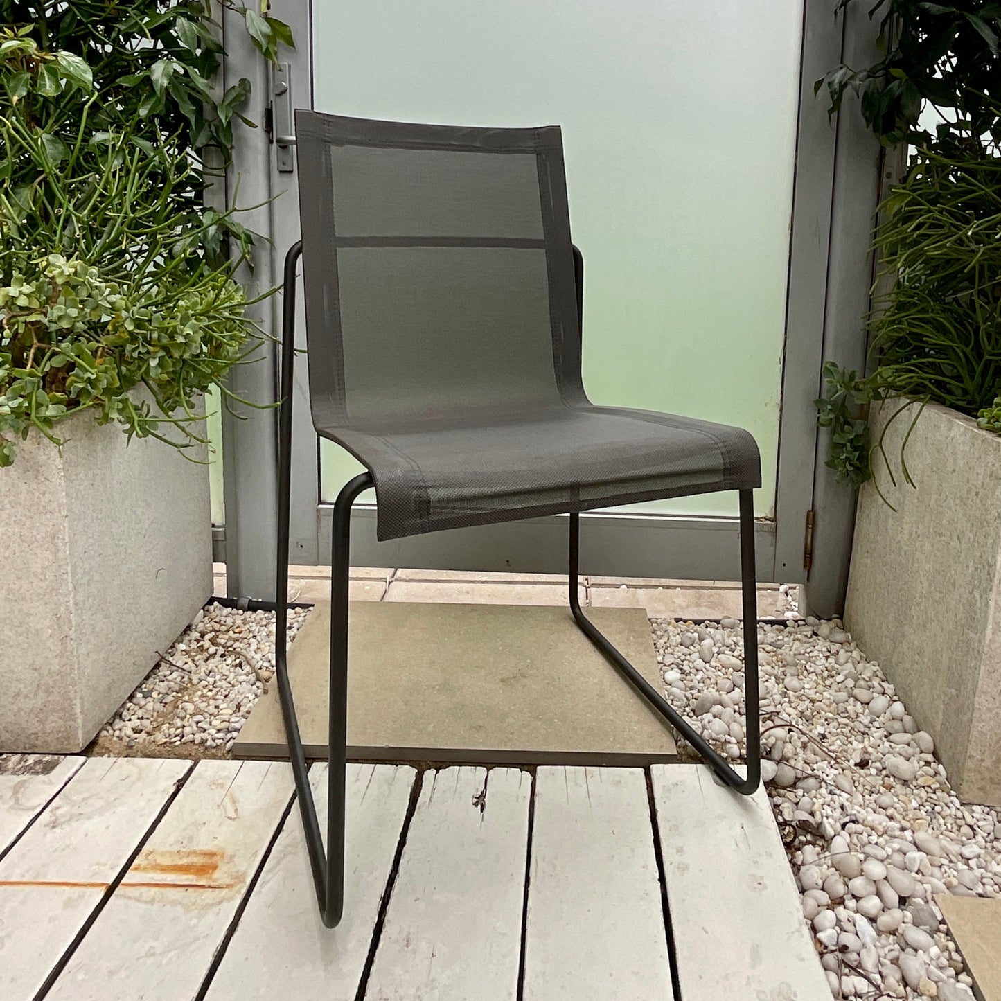 Set of SIX Outdoor Dining Chairs by Wilm Segers for Tribu