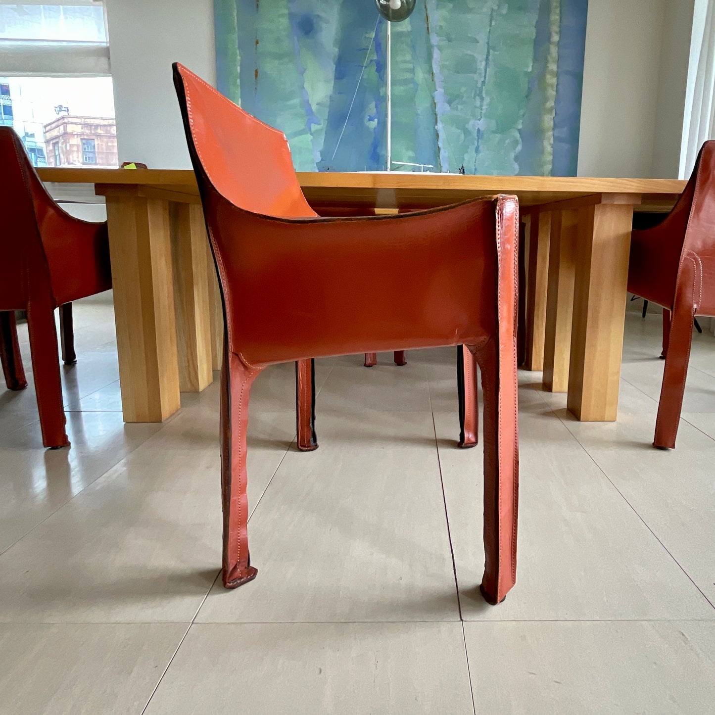 Load image into Gallery viewer, Set of FOUR Vintage Cab 414 Chairs by Mario Bellini for Cassina (2 sets available)
