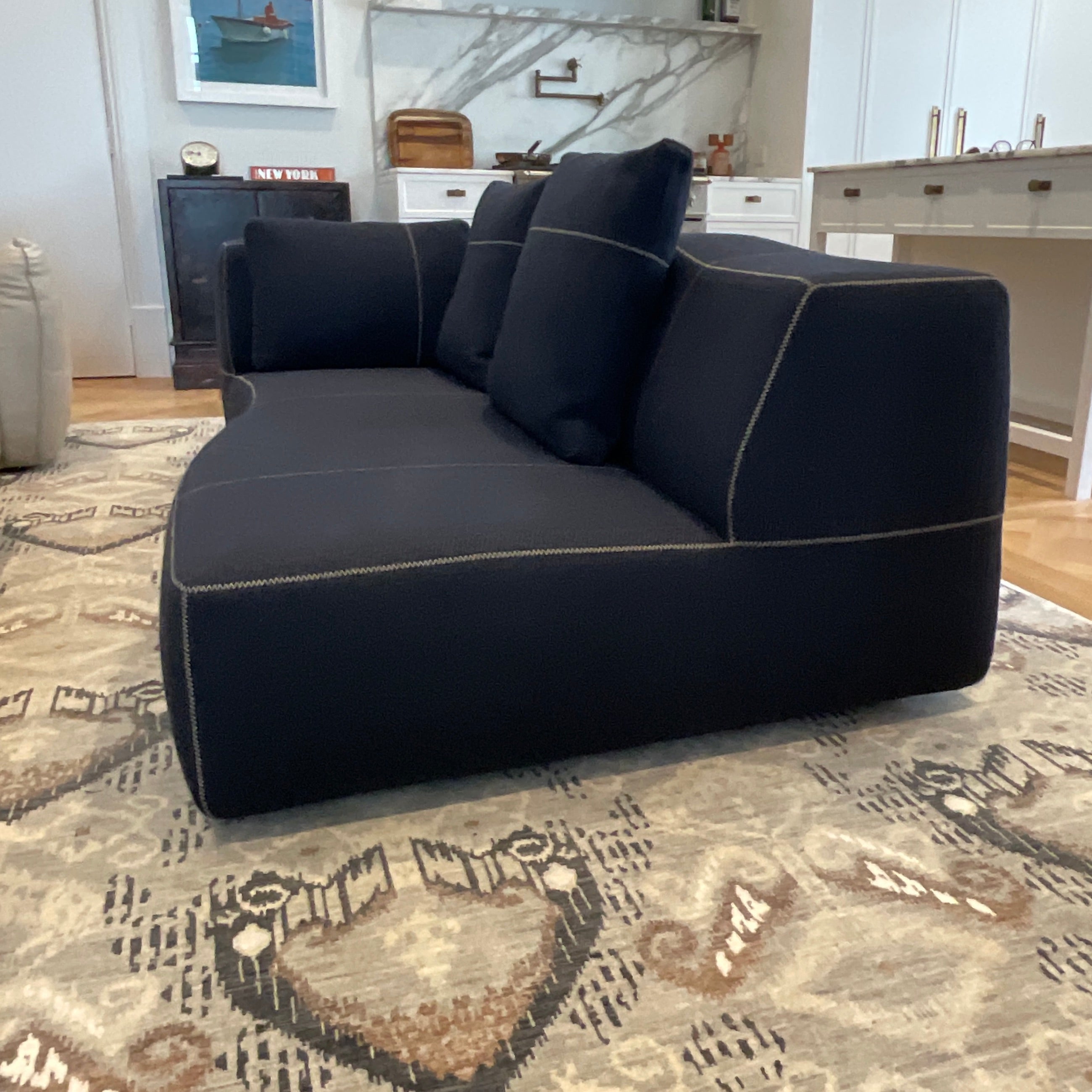 B&B Italia Bend Sofa by Patricia Urquiola Midnight Blue | HFOC