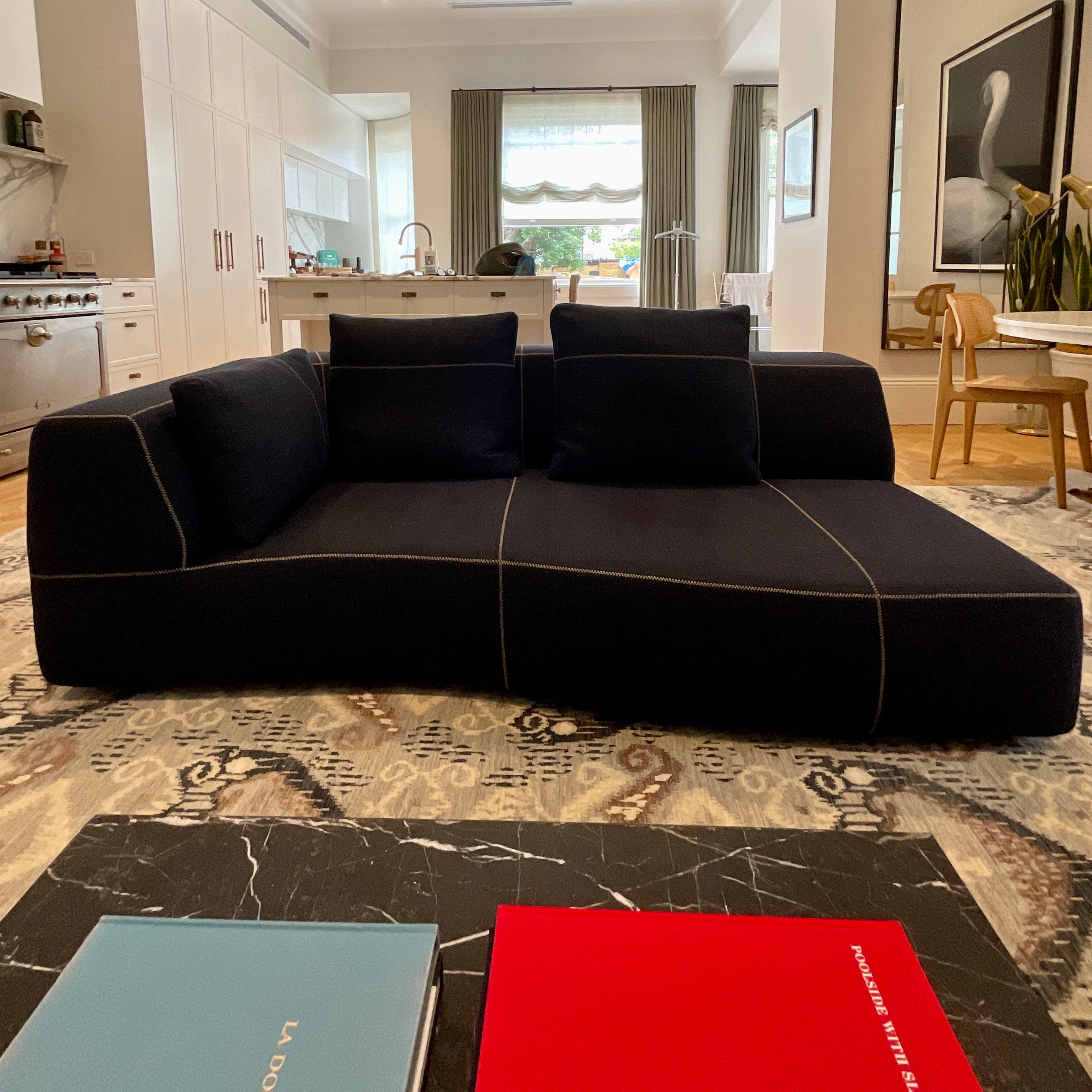 B&B Italia Bend Sofa by Patricia Urquiola Midnight Blue | HFOC