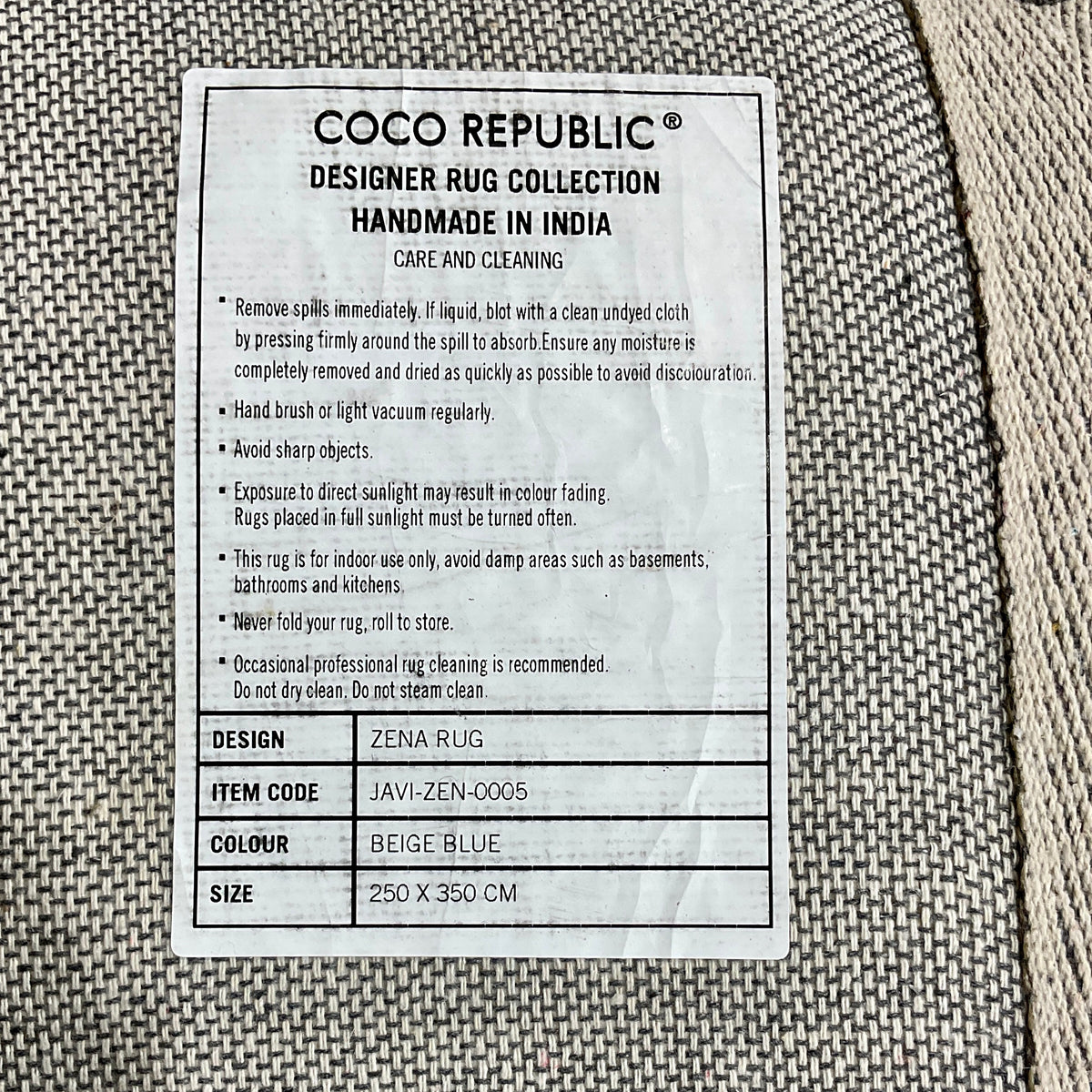 Coco Custom Rugs Coco Republic Zena Area Rug 3500 x 2500 Beige Blue | HFOC – Home ...