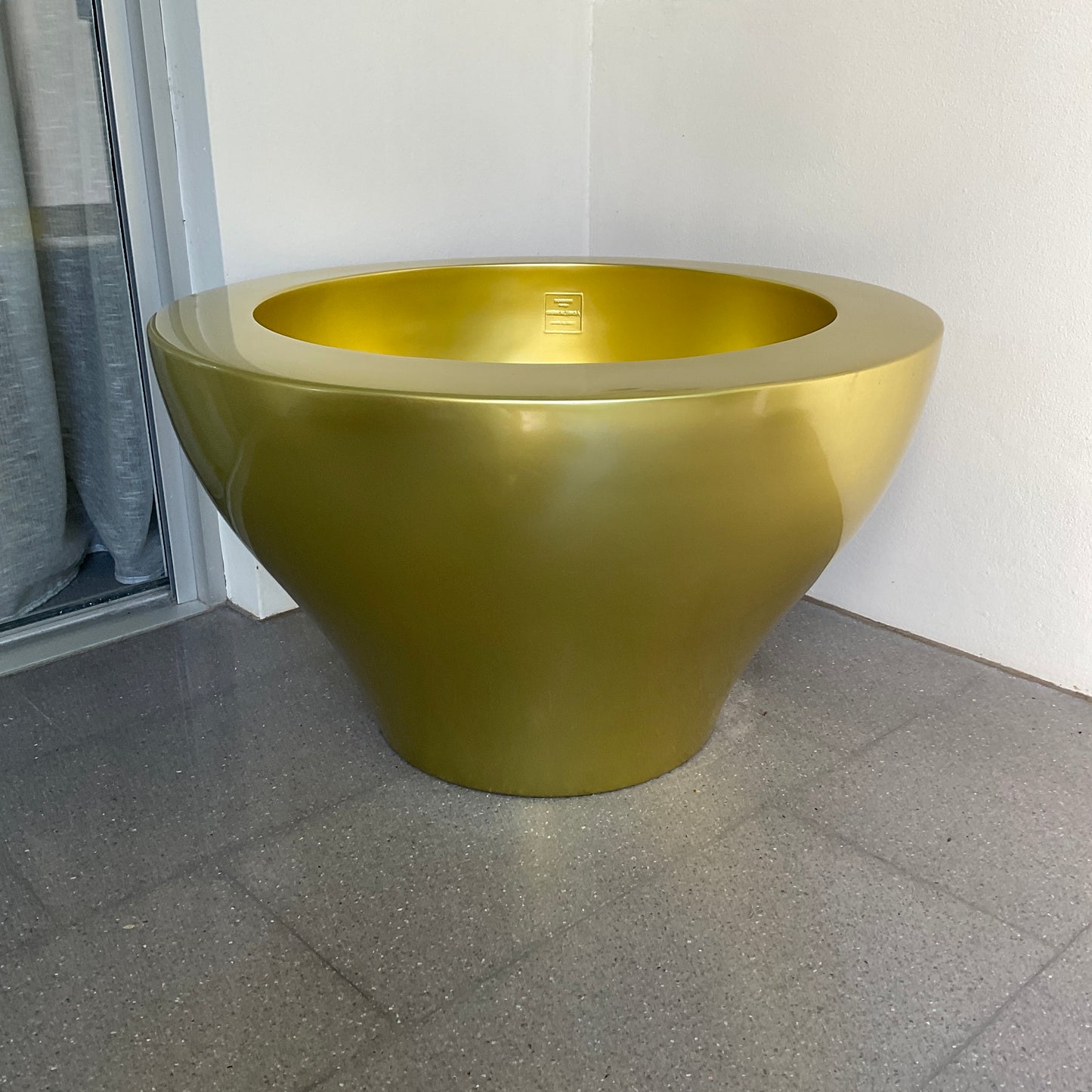 Ming Gold Pot by Rodolfo Dordoni for Serralunga