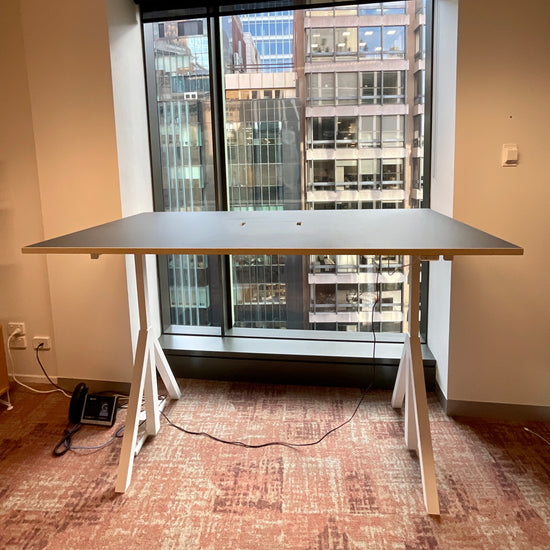 Height Adjustable Desk by String Works through Great Dane