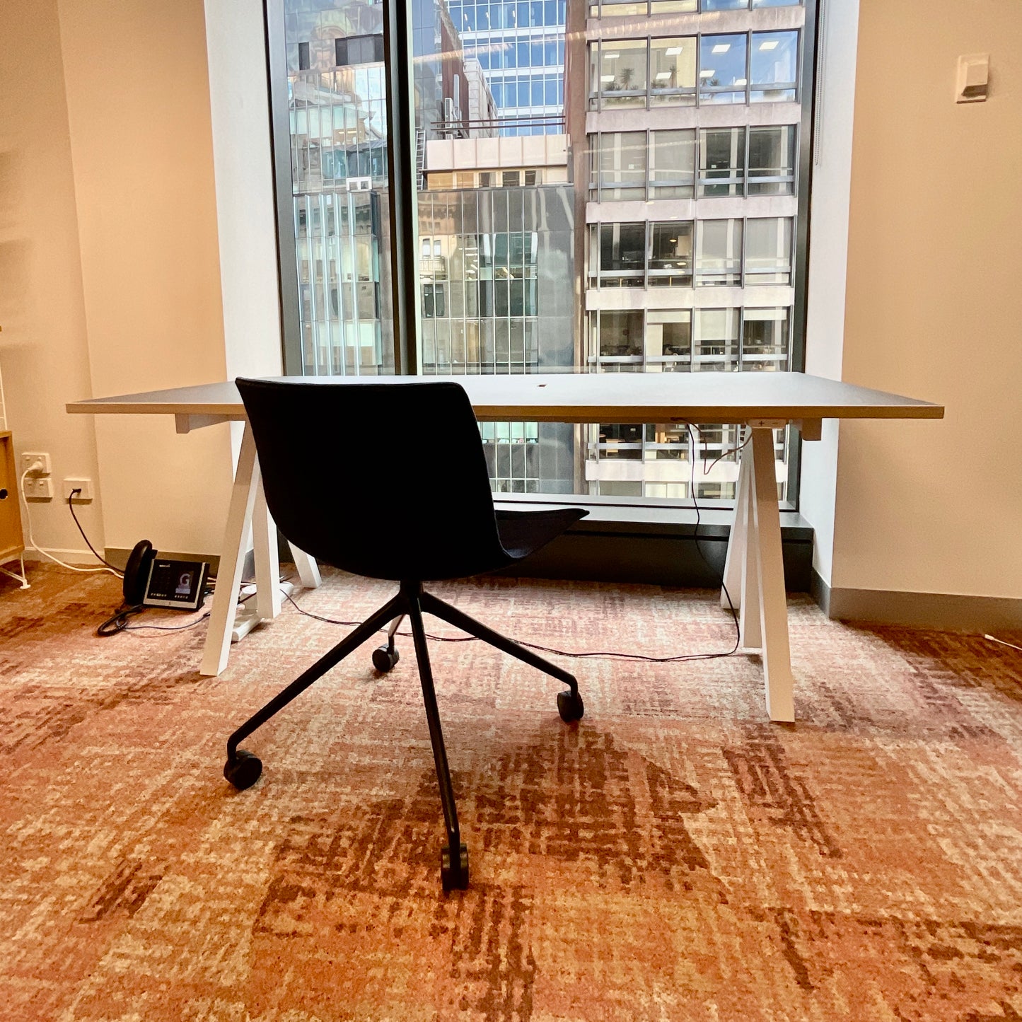 Height Adjustable Desk by String Works through Great Dane