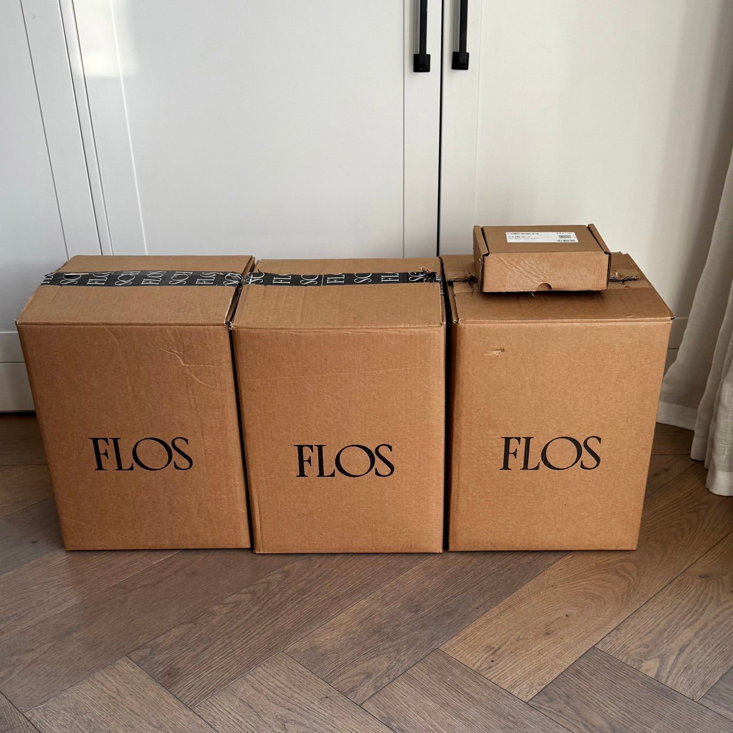 3 x AIM C90 Pendants with Single Ceiling Rose by Flos