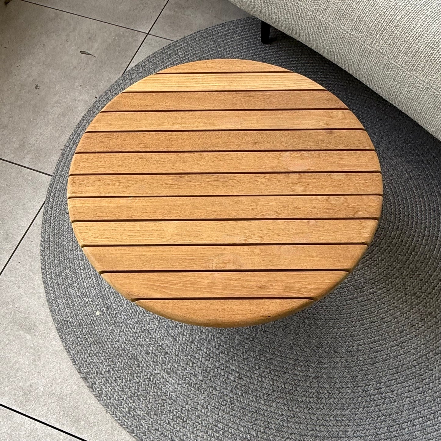 Butler Side Table with Teak Top by Royal Botania