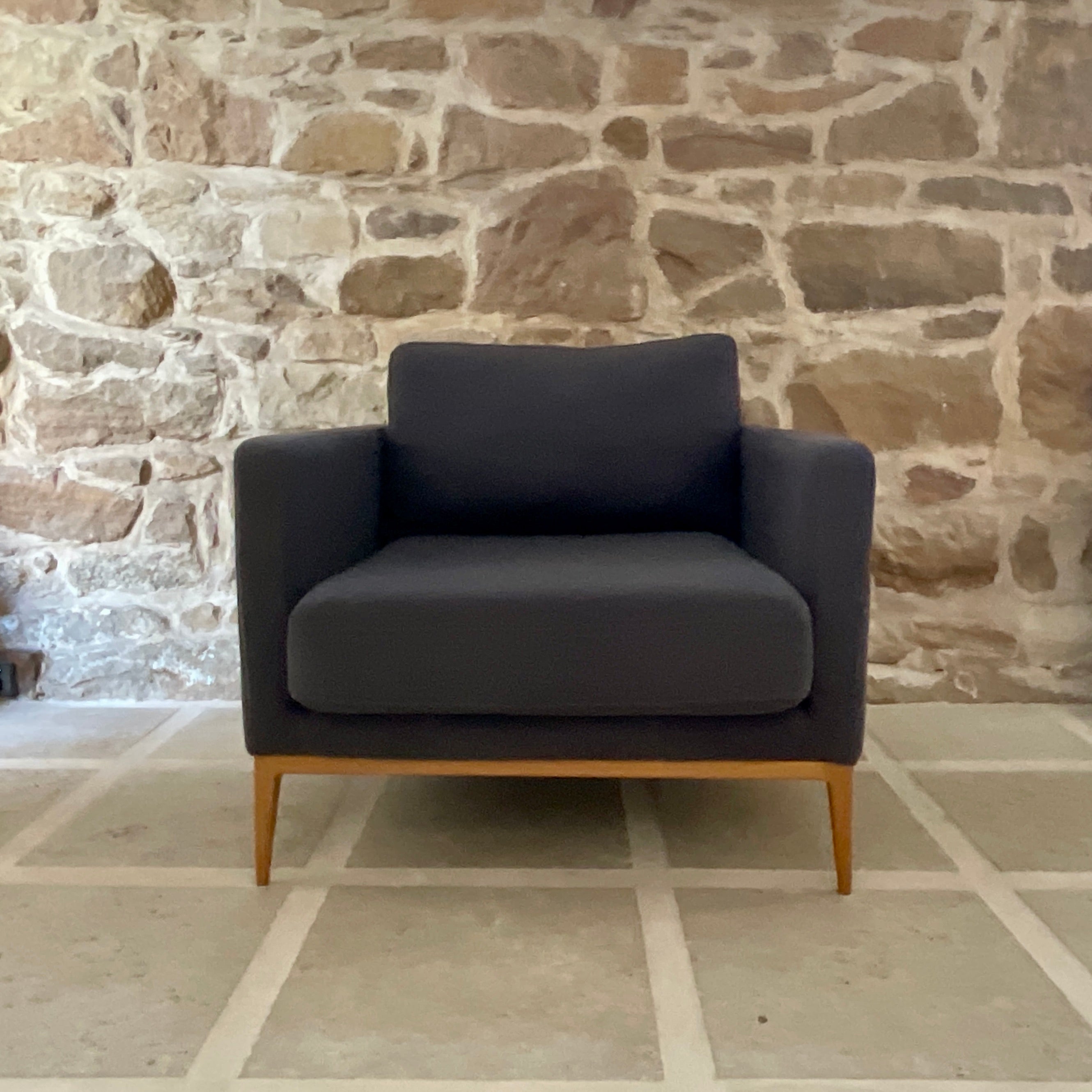 Zuster Sabrina Armchair in Grey Wool Felt | HFOC – Home Furniture on ...