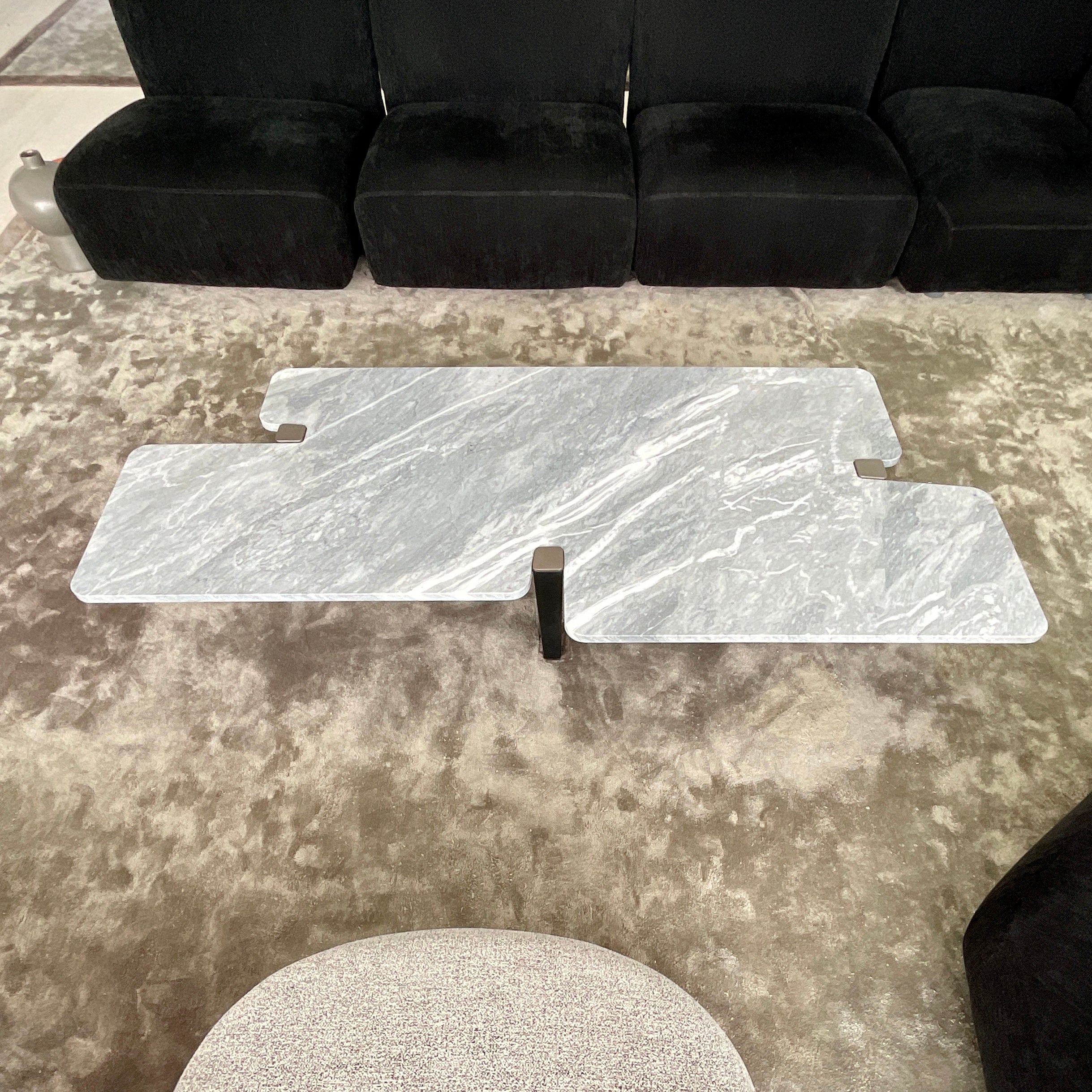Minotti Jacob Coffee Table in Marble & Black Oak | HFOC – Home
