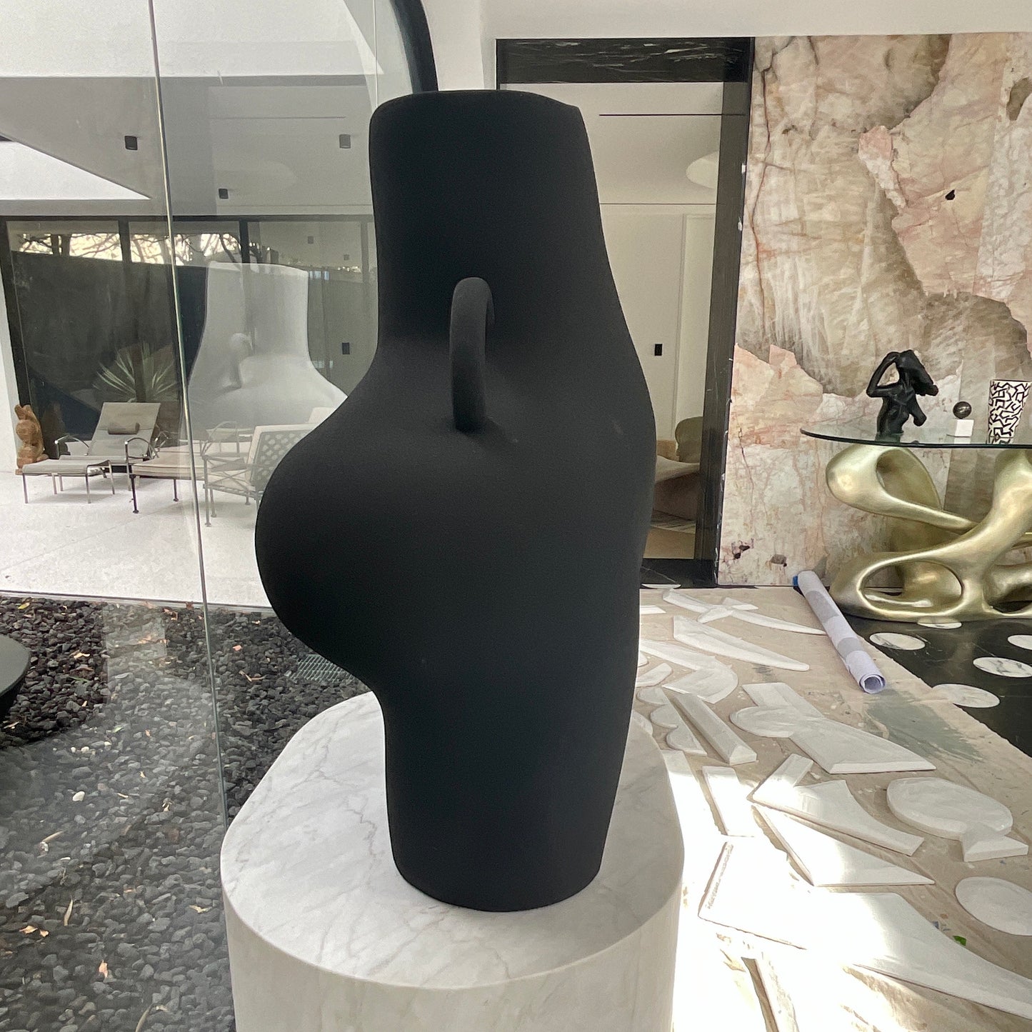 Mama Love Handles Ceramic Vase by Anissa Kermiche (Black) – Home ...