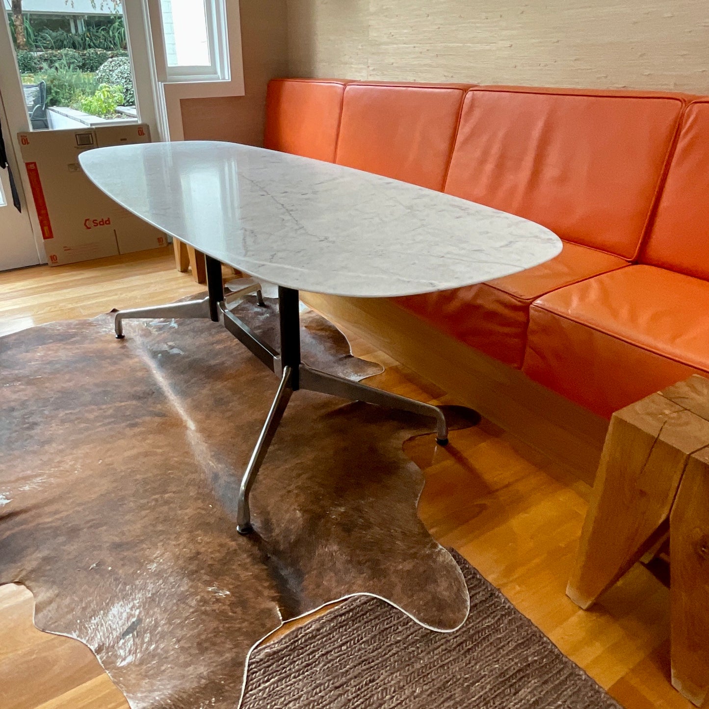 Eames Marble Segmented Base Table for Herman Miller