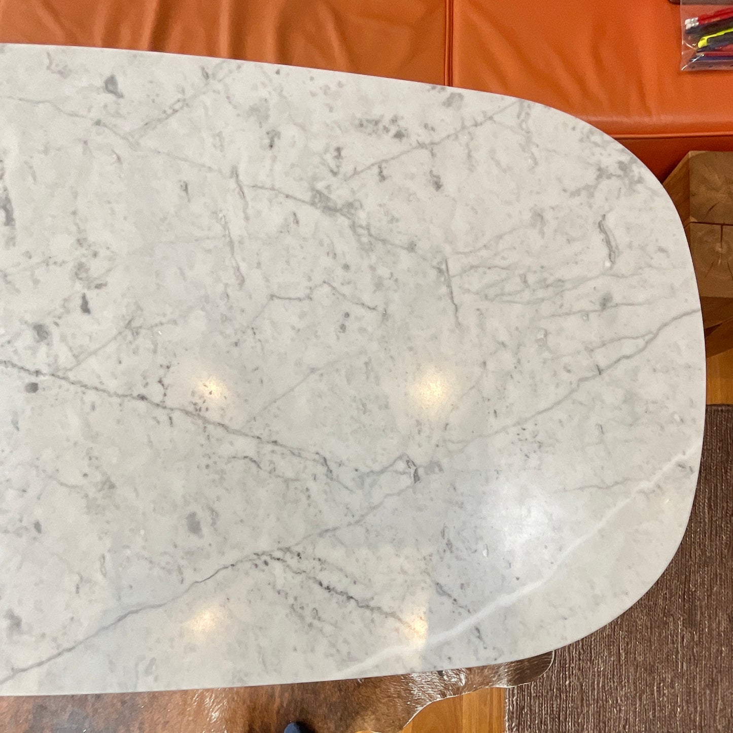 Eames Marble Segmented Base Table for Herman Miller