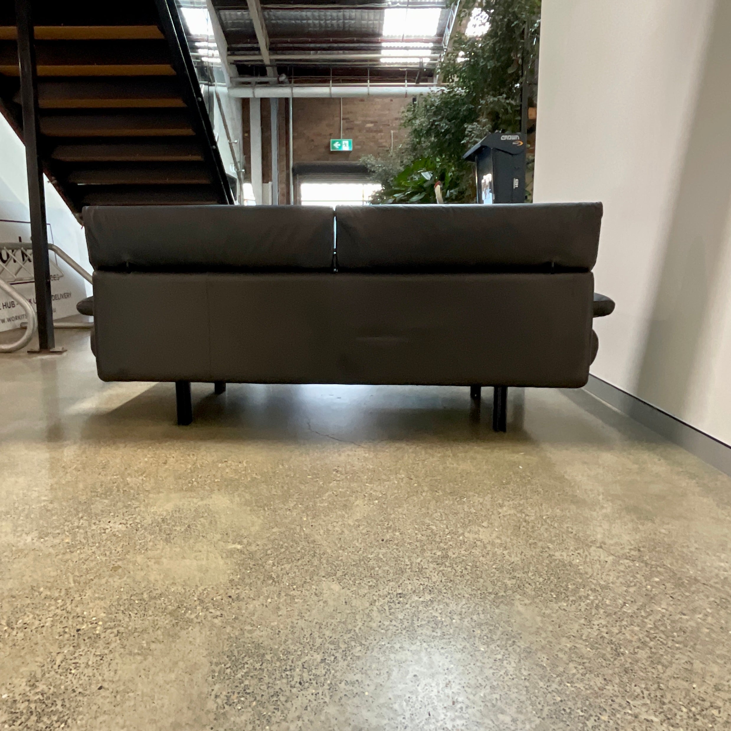 B&B Italia Alanda Sofa by Paolo Piva Black Leather | HFOC – Home