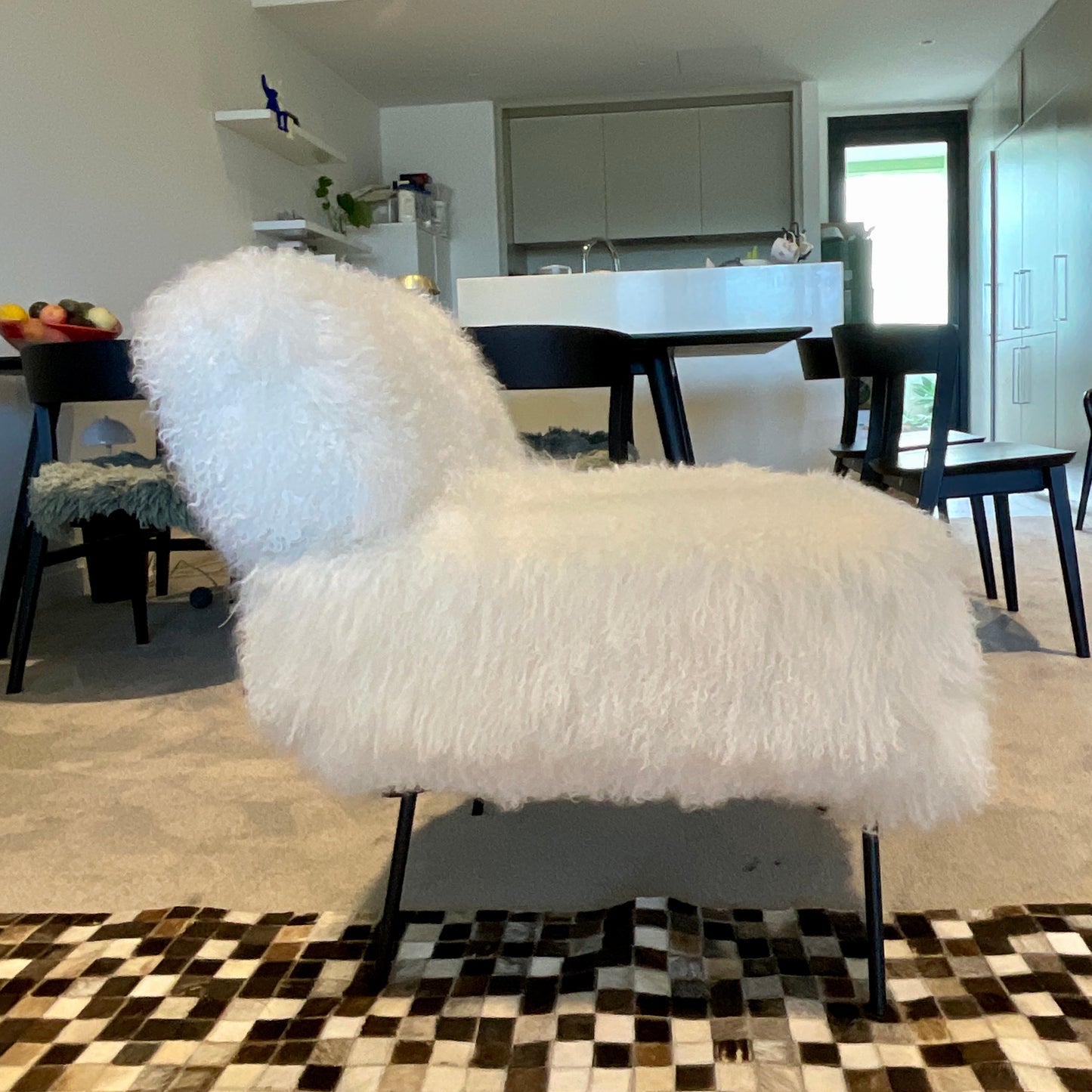 Elettra Armchair - Fur by BBPR for Arflex