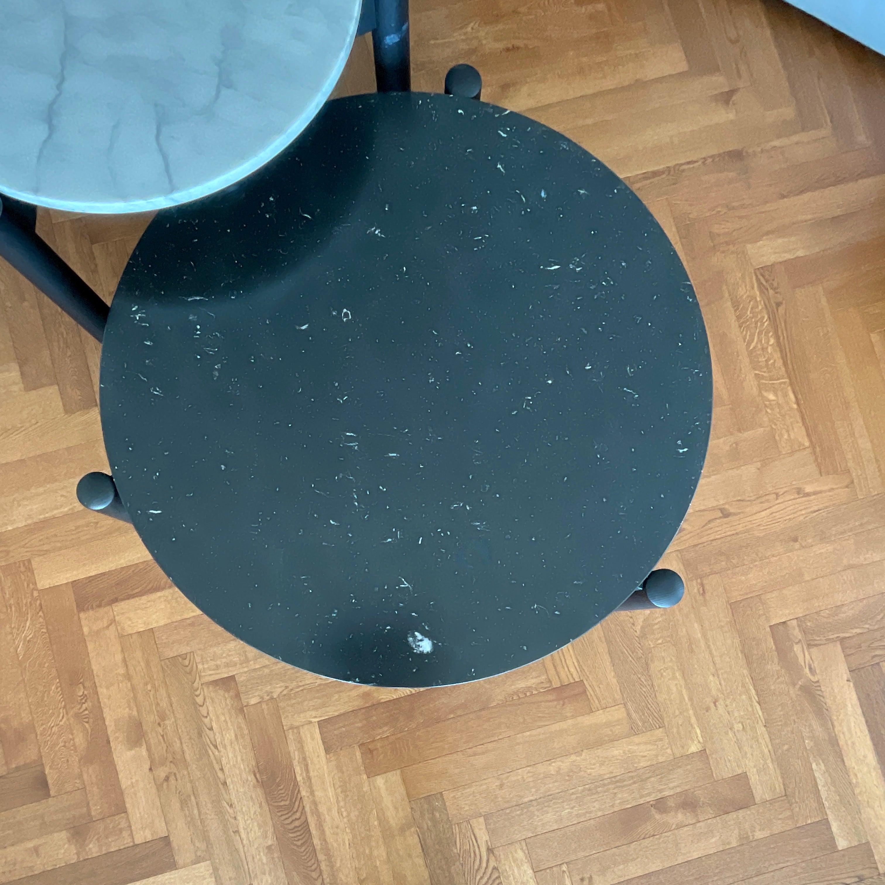 Cassina 535 Table a Plateau Marquina Marble Coffee Table | HFOC