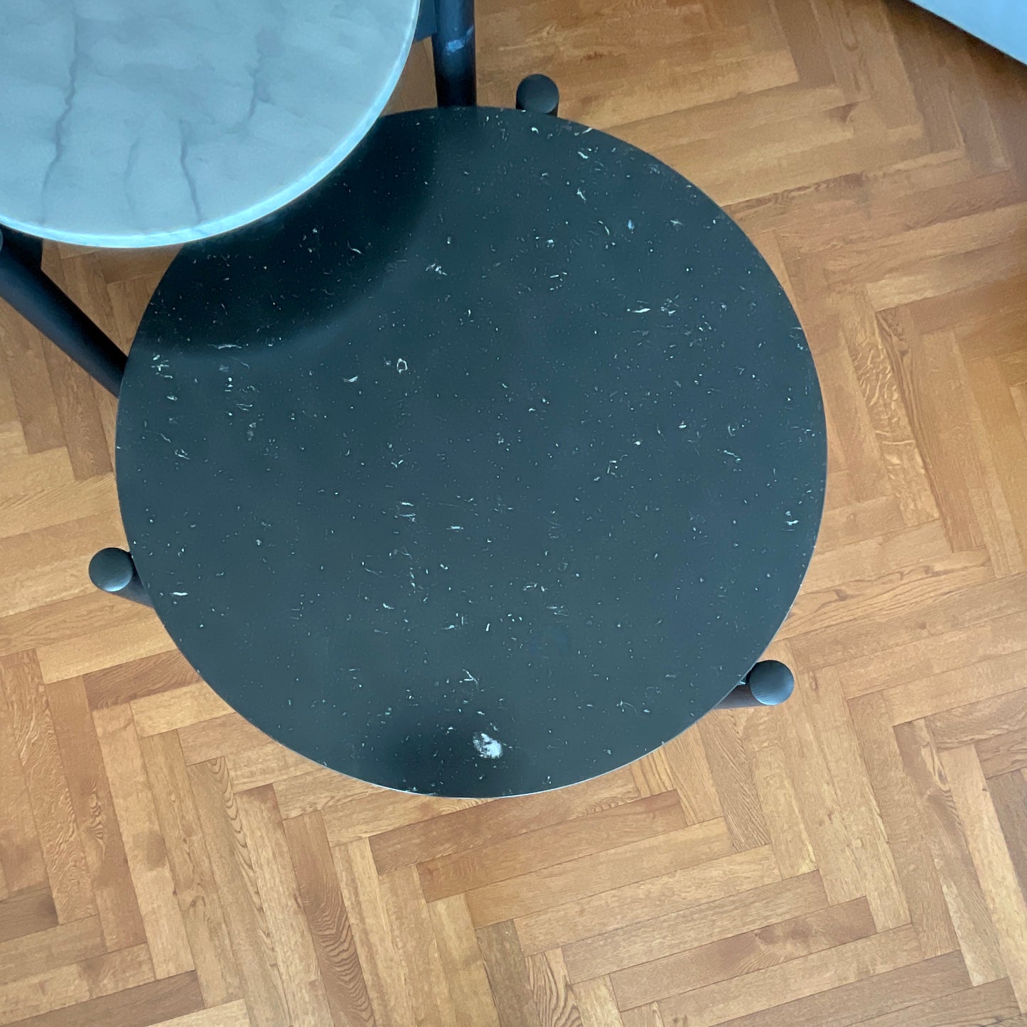 535 Table a Plateau by Charlotte Perriand for Cassina (Marquina Marble)