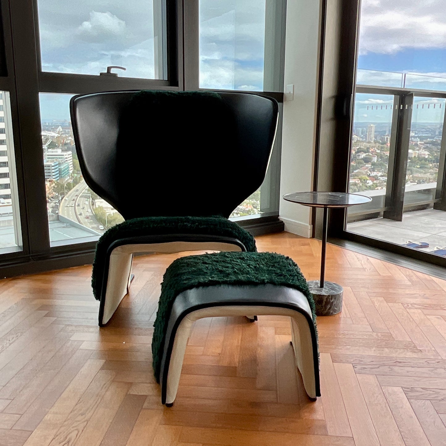 Gender Armchair & Footstool by Patricia Urquiola for Cassina
