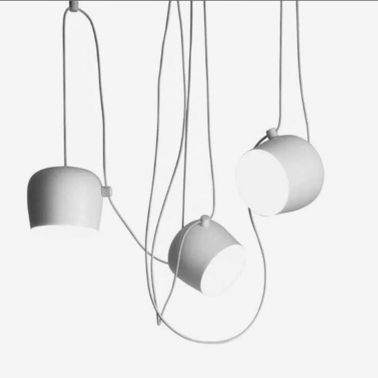 3 x AIM C90 Pendants with Single Ceiling Rose by Flos