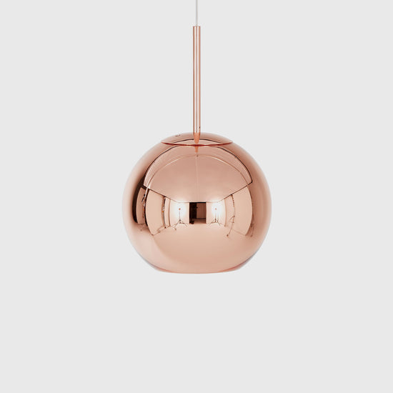 Copper Round Pendant Light (Small) by Tom Dixon (4 available)