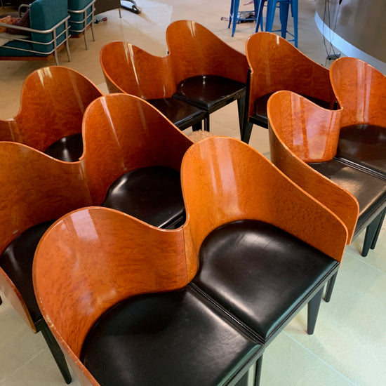 PAIR Vintage Toscana Chairs by Piero Sartogo for Saporiti Italy (5 PAIRS available)