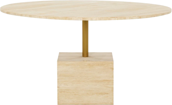 Cubix Dining Table in Travertine by Coco Republic