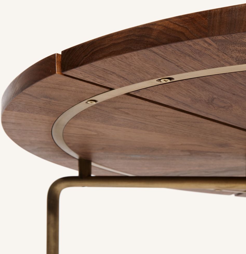 Bassam Fellows CB-35 Circular dining table in solid wood, pre-owned designer furniture