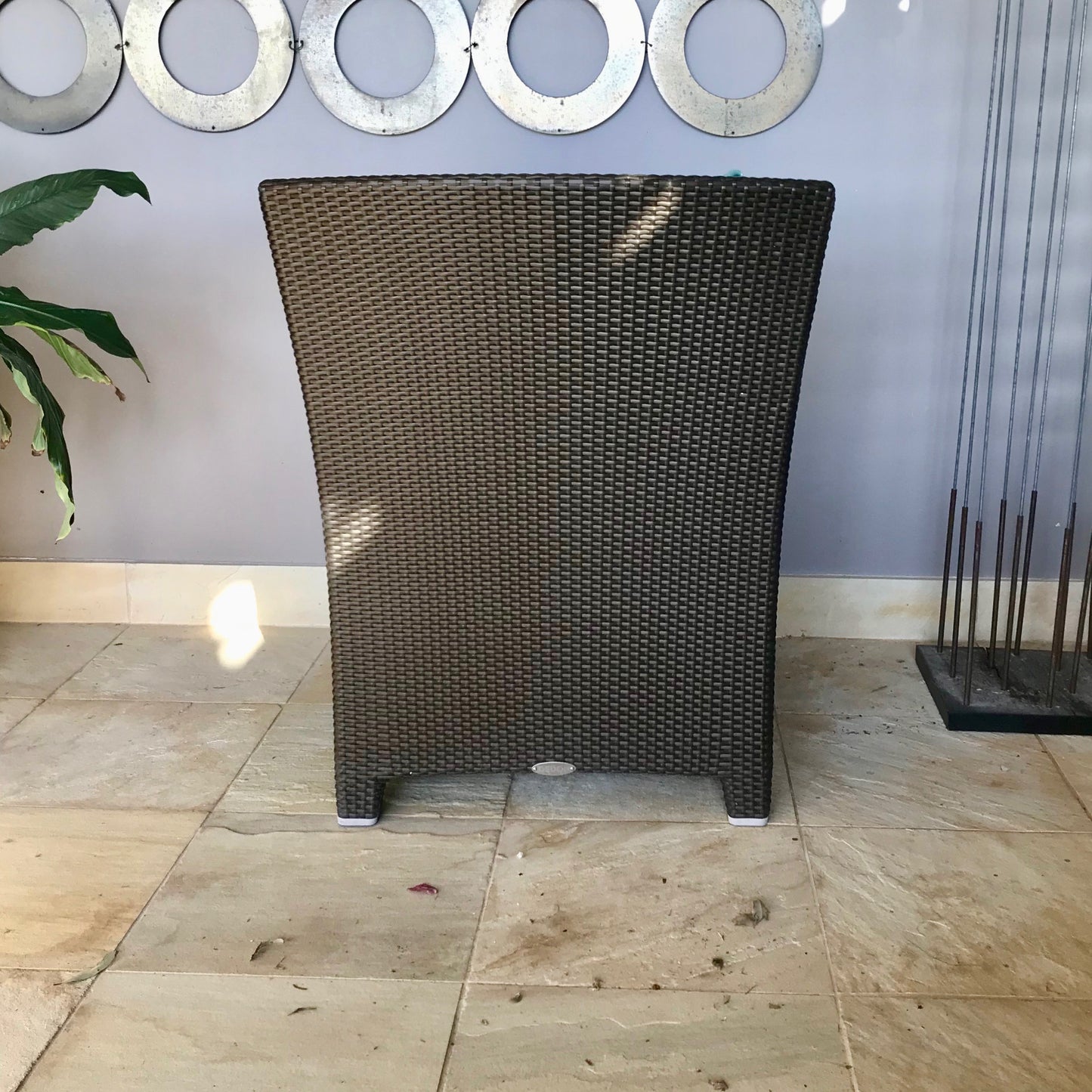 Barcelona Chair & Footstool / Side Table by Dedon (2 Available)