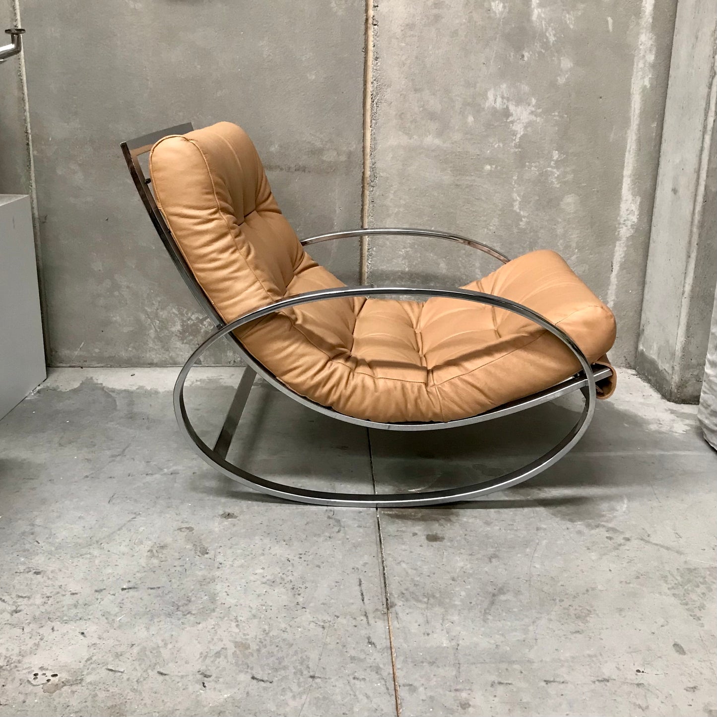 Load image into Gallery viewer, Vintage Renato Zevi Ellipse Rocking Chair by Selig
