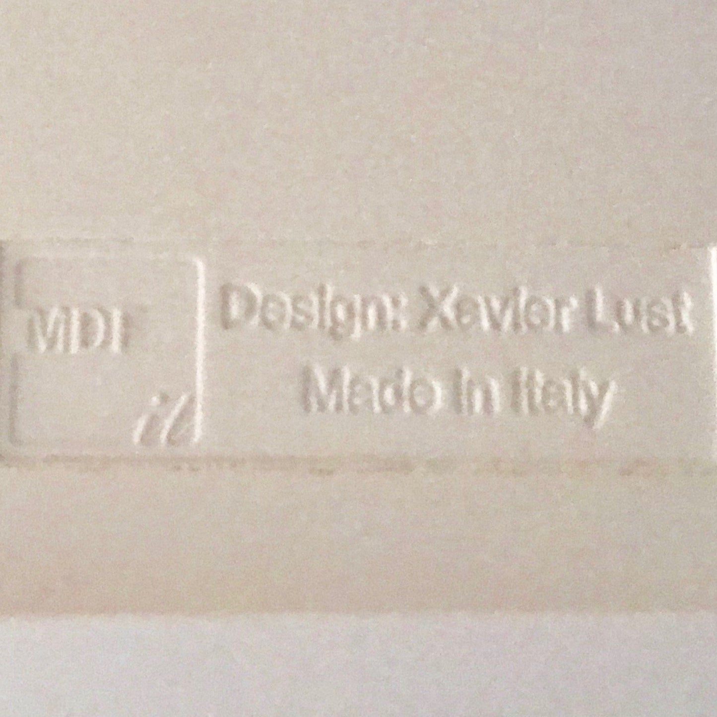 MDF Italia S Table by Xavier Lust with distinctive S-shaped base, pre-owned designer furniture