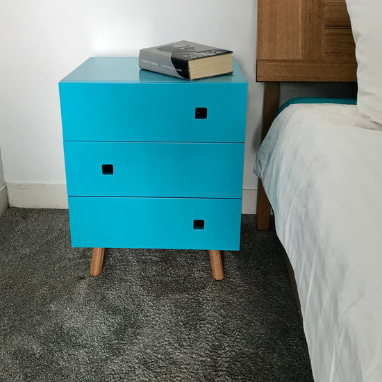 PAIR Phil 3 Drawer Bedside Table by Studio Pip