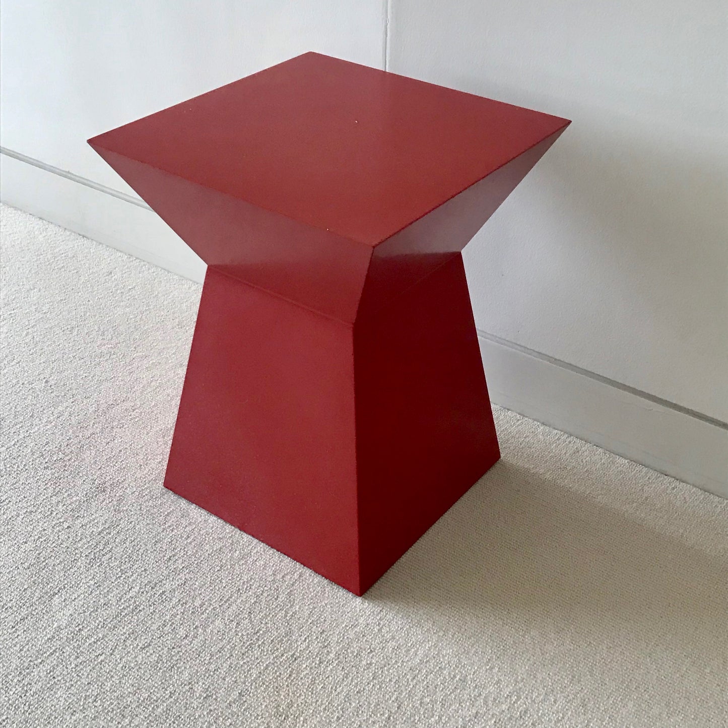 Load image into Gallery viewer, Red Lacquer Side Table by Poliform (2 available)
