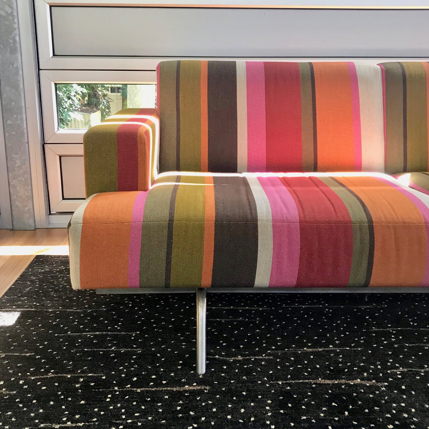 Columbia Four Seat Sofa by Norman + Quaine in Missoni Fabric