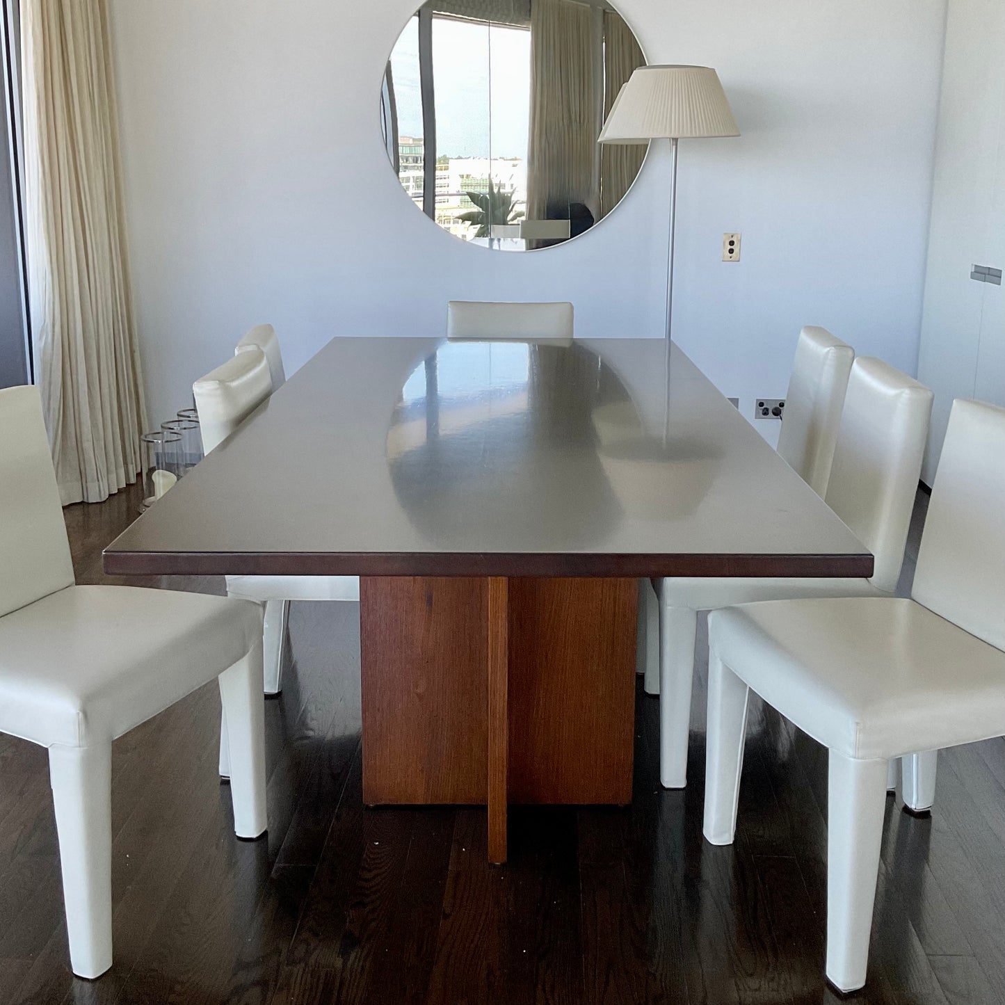 Nicholas Dattner Noojee dining table in Messmate Stringybark timber, pre-owned designer furniture