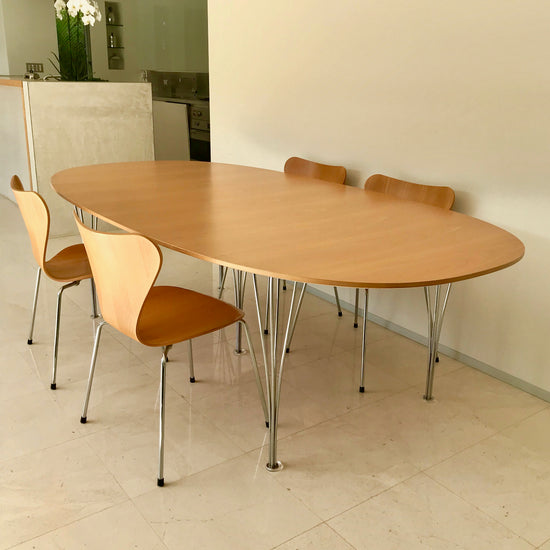 Spanleg Dining Table by Piet Hein for Fritz Hansen