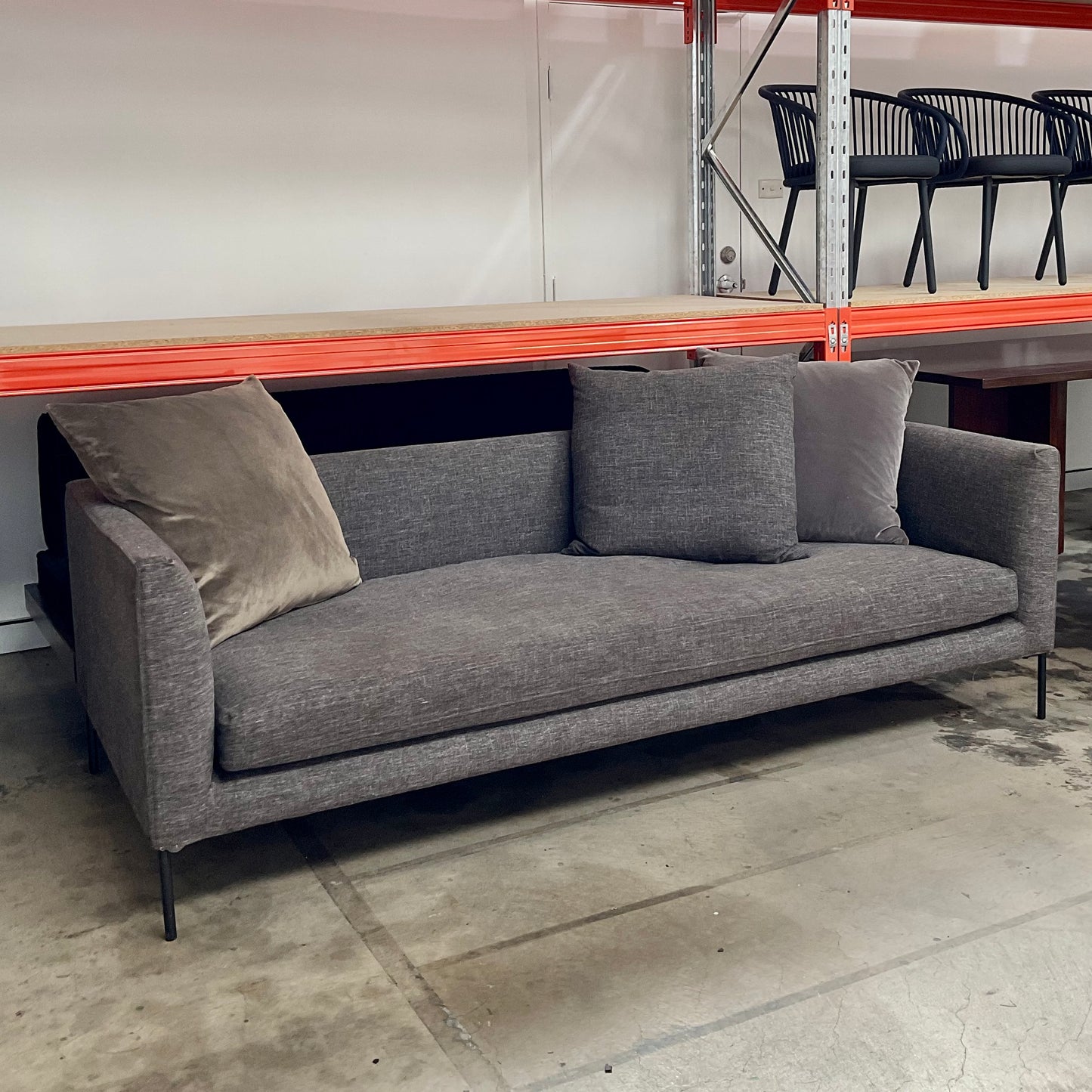 Wendelbo Blade Sofa by Henrik Pedersen with soft cushions, pre-owned designer furniture