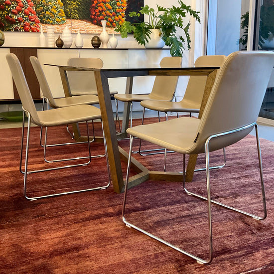 Set of SIX Layer Dining Chairs by Arik Levy for Viccarbe through Hub