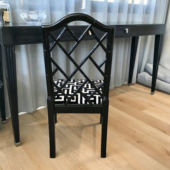 Set of FOUR Chinoiserie Dining Chairs