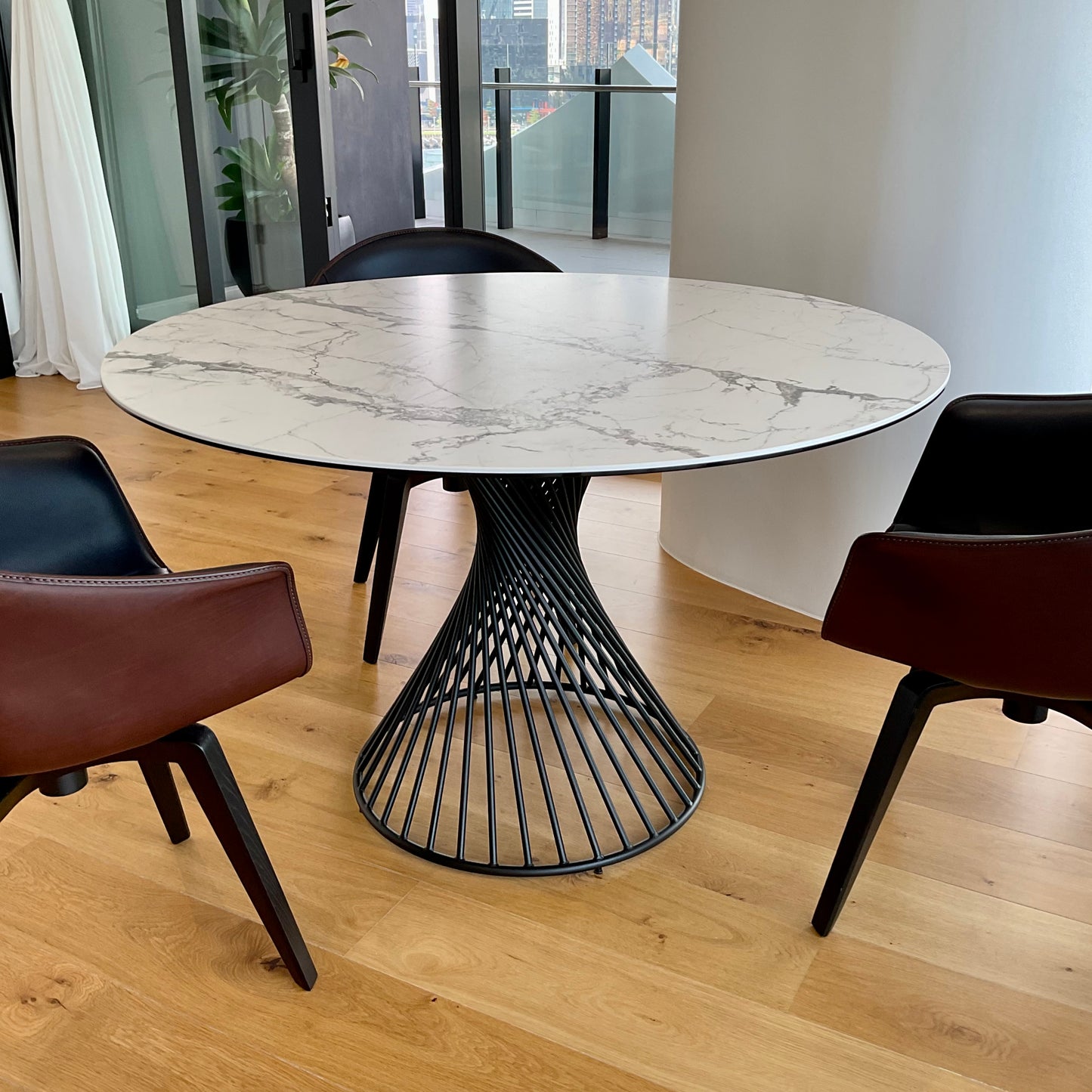 Load image into Gallery viewer, Vortex Round Dining Table by Calligaris through Voyager
