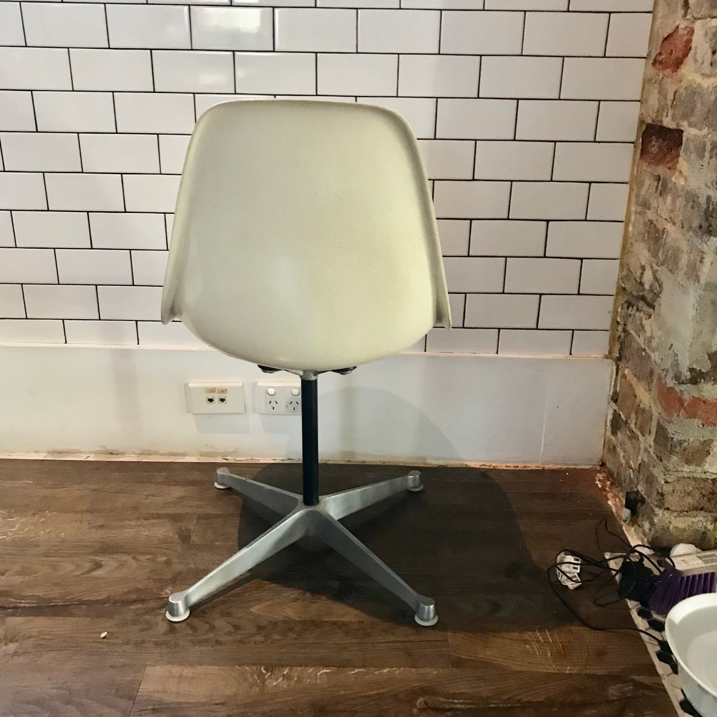 Set of FOUR Vintage Eames Swivel Side Shell Chairs by Herman Miller