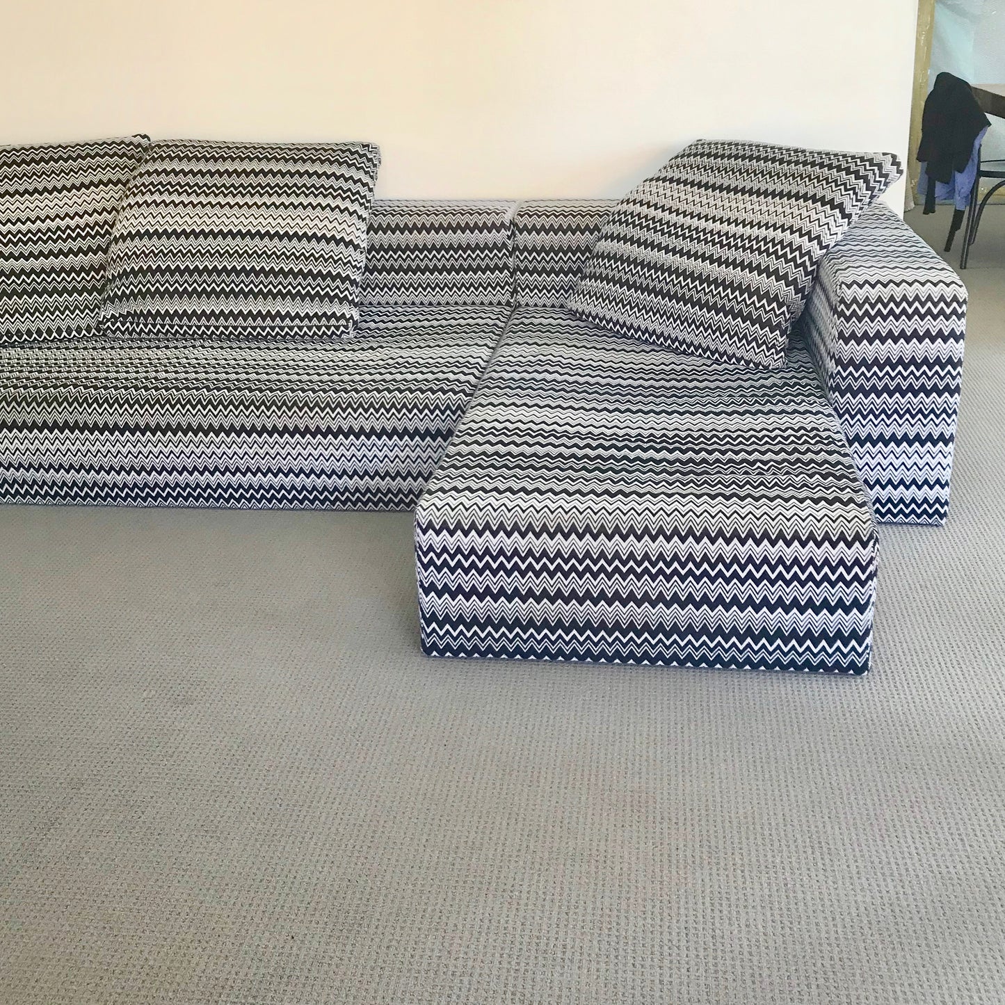 Custom Sectional Sofa in Missoni Fabric